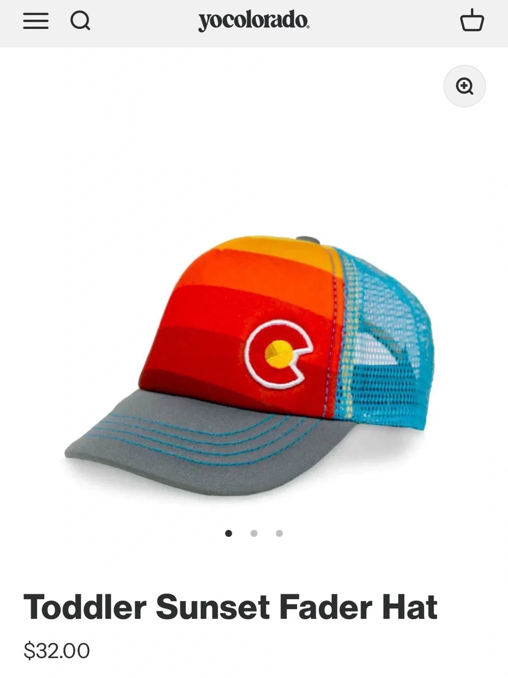 Yo Colorado Toddler Sunset Fader Nugget Hat